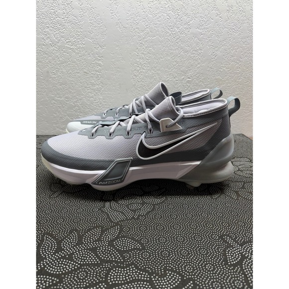 Nike Other - Nike Alpha Huarache Elite 4 Mid Metal Baseball Cleats Grey White FB2906-002 14